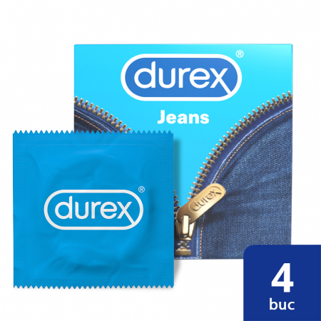 Prezervative - Prezervative Jeans 4 buc, Durex