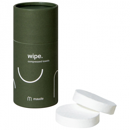 MAUDE - Prosoape compresate hipoalergenice Wipe, 10 bucati