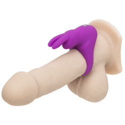 Rechargeable Silicone Rabbit Cock Ring Purple (Purple), Happy Rabbit [1]