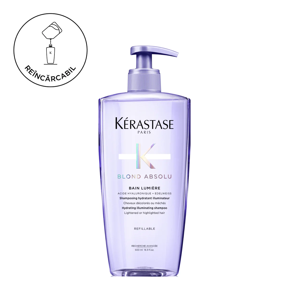 Sampon hidratant iluminator pentru par blond Kerastase BLOND ABSOLU Bain Lumiere, 500ml [2]