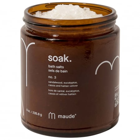MAUDE - Sare de baie hranitoare Soak no. 3 (eucalipt si lemn de santal), 226.8 g