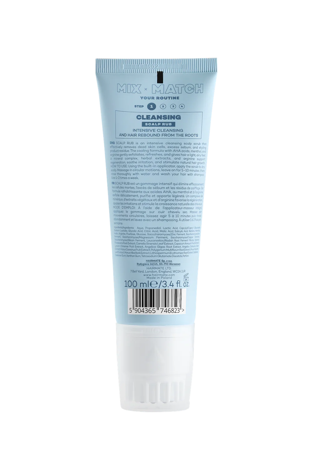 SCALP RUB Exfoliant de curatare a scalpului, HAIRMATE, 100ml [1]