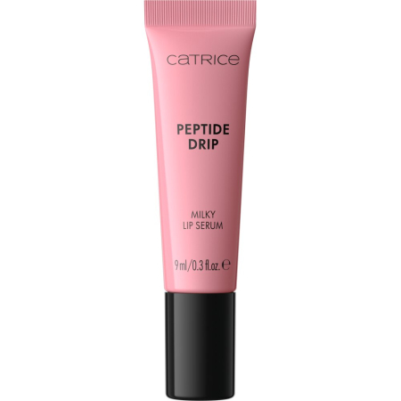 Luciu si gloss de buze - Serum pentru buze cu peptide Drip Milky C010 - Flirty Flush, Catrice