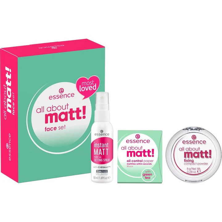 Pudra - Set cadou pentru fata All abot matt, Essence