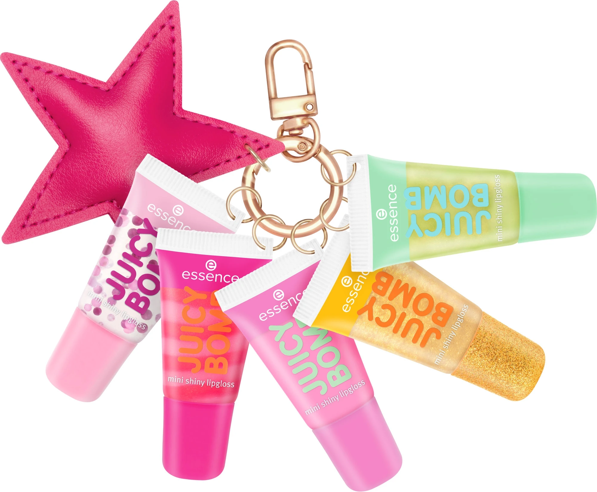 Set luciu de buze JUICY BOMB mini shiny lipgloss - Holiday Happiness, 1 buc,  Essence [2]