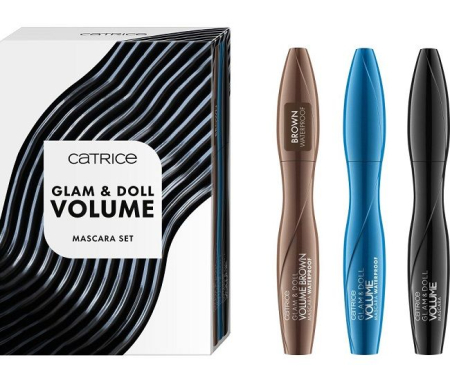 Mascara - Set mascara Glam & Doll Volume Mascara Set 01, 3 x 9 ml, Catrice