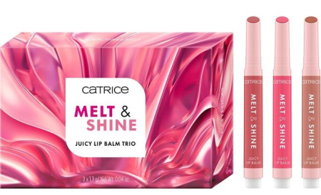 Make-up - Set Melt & Shine Juicy Lip Balm Trio 01 - Drippin' In Shine, 1.3 g, Catrice