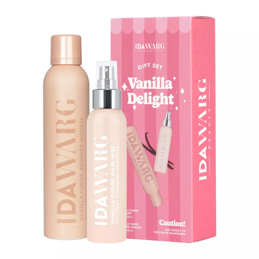 Set pentru ingrijirea corpului si parului Vanilla Delight Body & Hair care SE, IDA WARG, 2 buc [1]