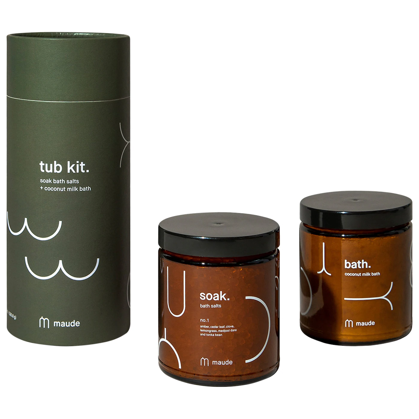MAUDE - Set Soak no. 1 + Bath (ambra, cedru si lemongrass)