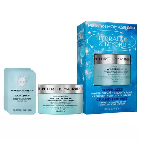 Creme si geluri pentru ochi - Set Water Drench (Crema 100 ml + 3 seturi de patchuri), Peter Thomas Roth