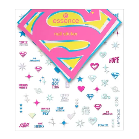 Accesorii Unghii - Stickere pentru unghii Superman nail sticker, 80 buc, Essence