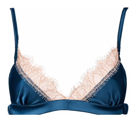 Noblesse Oblige - Sutien Triunghiular Luna Bralette albastru Petrol, Noblesse Oblige