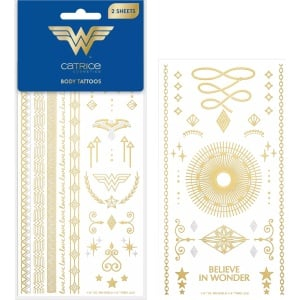 Accesorii corp - Tatuaje pentru corp Wonder Woman Body Tattoos, 2 buc, Catrice