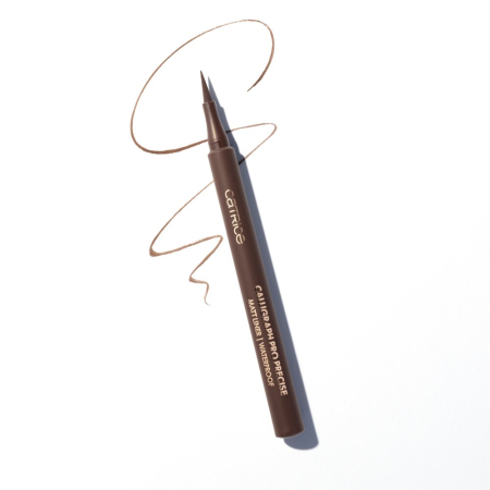 Tuș de ochi rezistent la apă Calligraph Pro Precise Matt - 020 Espresso Brown, Catrice [2]