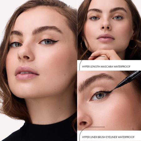 Tuș pentru ochi rezistent la apă Hyper Liner tip pensulă - 010 Ever Black, Catrice [7]