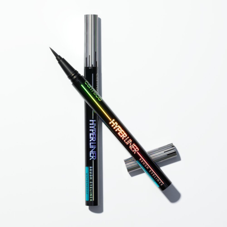 Tuș pentru ochi rezistent la apă Hyper Liner tip pensulă - 010 Ever Black, Catrice [4]