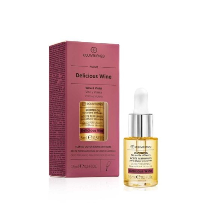 Difuzoare si uleiuri solubile in apa - Ulei parfumat solubil in apa Delicious Wine (vin si violeta), 15 ml, Equivalenza