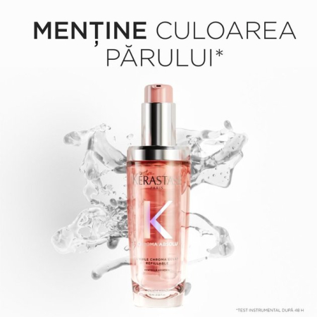 Ulei reincarcabil pentru parul vopsit Kerastase CHROMA ABSOLU L'Huile Eclat, 75ml [4]