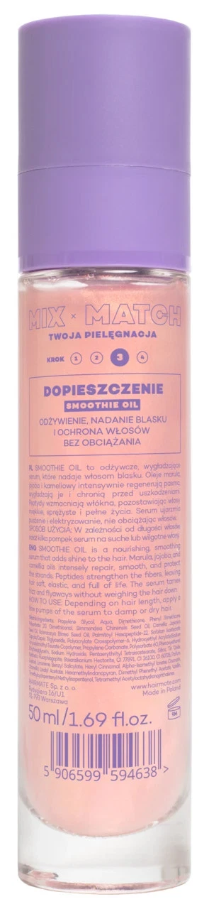 Ulei SMOOTHIE OIL HAIRMATE hranitor pentru netezire si stralucire, 50 ml [1]