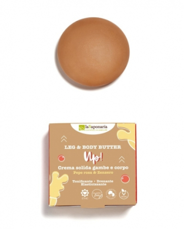Crema de corp - Unt solid pentru corp si picioare Up! cu piper roz si ghimbir, 80 ml