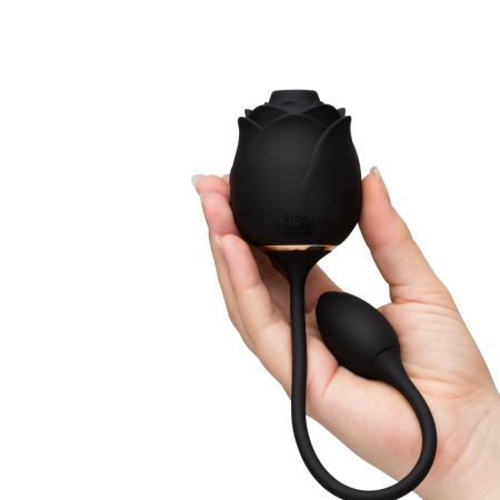 Vibrator pentru clitoris Dark Blushing Rose, negru, FOSG [2]