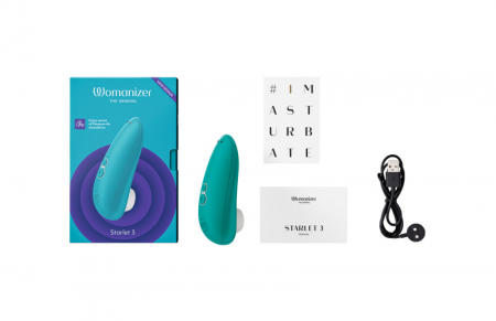 Vibrator pentru clitoris Starlet 3, Turcoaz, Womanizer [7]
