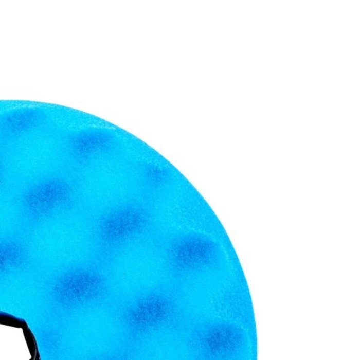 Burete polish abraziv valurit cu fata dubla 3M Quick Connect High Gloss Pad, albastru, 150mm [2]