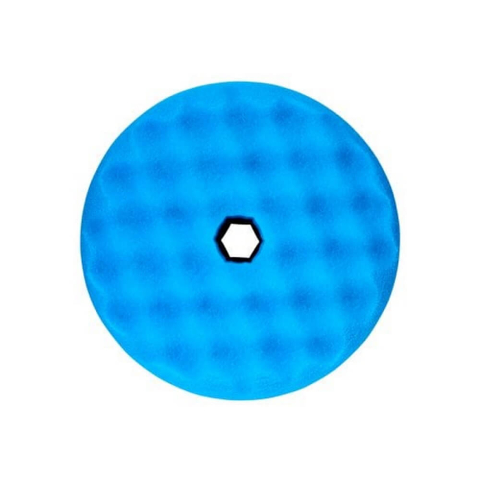 Burete polish abraziv valurit cu fata dubla 3M Quick Connect High Gloss Pad, albastru, 150mm [4]