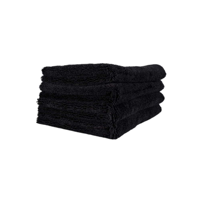 Laveta microfibra profesionala neagra Ewocar, 40x40cm, 400gsm [2]