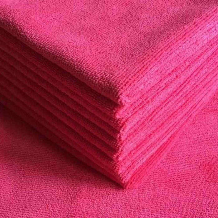 Lavete microfibra profesionale ZviZZer Microfiber Cloth, 40x40cm, rosii, set 10 buc [2]