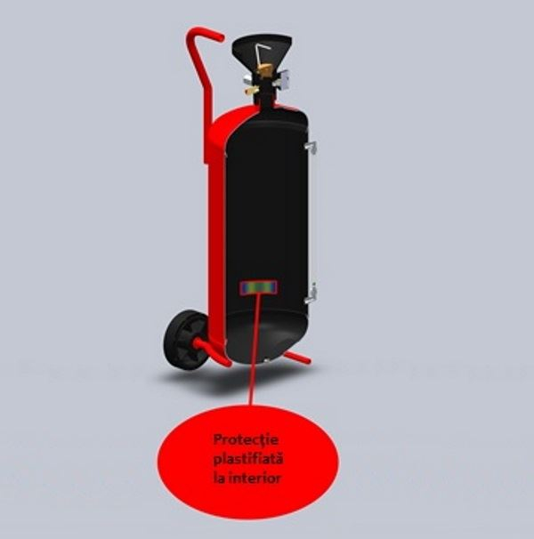 Nebulizator cu spumare metalic vopsit Lanzoni, protectie interioara epoxi plastifiat, capacitate 50L [2]