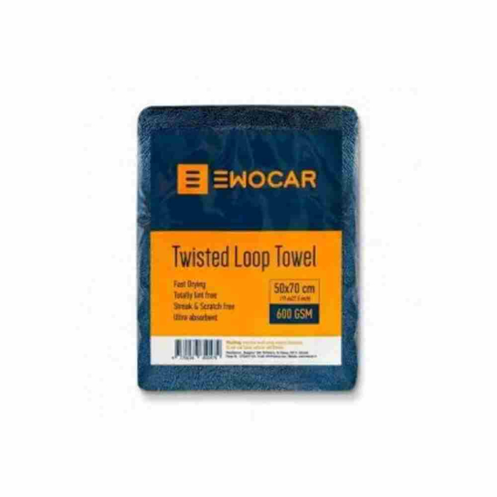 Prosop uscare din microfibra Ewocar Twisted Loop Towel 50x70cm, 600GSM [4]