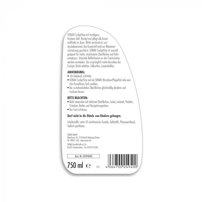 Solutie-curatare-si-intretinere-plastic-si-bord-Sonax-Cockpit-Star-750ml-02494000 [5]