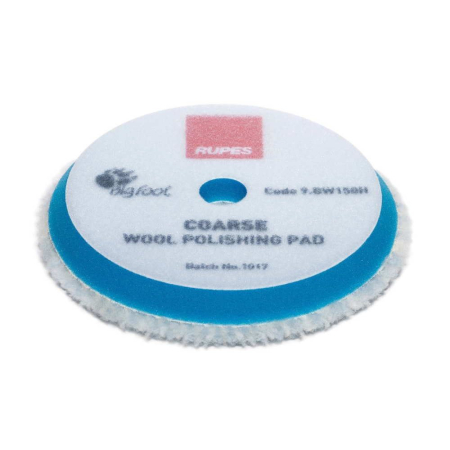POLISH - Blana polish abraziv Rupes DA Coarse Wool 130-145mm, albastru
