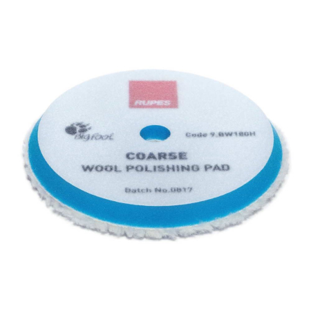 POLISH - Blana polish abraziv Rupes DA Coarse Wool 150-170mm, albastru
