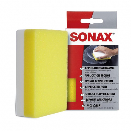 Bureti si Lavete Aplicatoare - Burete-aplicator-ceara-si-polish-Sonax-Application-Sponge-04173000