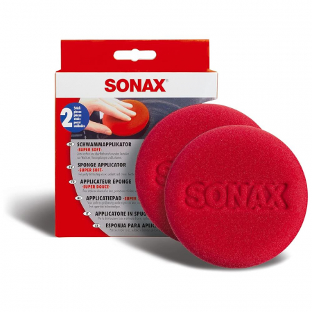 Bureti si Lavete Aplicatoare - Burete-aplicator-moale-Sonax-Super-Soft-Sponge-Applicator-set-2buc-04171410