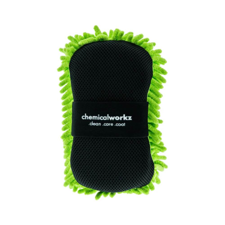 Burete-microfibra-spalare-auto-ChemicalWorkz-Chenille-Sponge-Washpad-verde-CW-CHS [1]