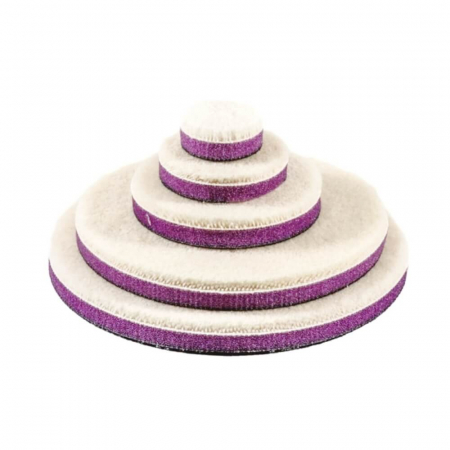 Bureti, Talere - Burete-polish-abraziv-cu-blana-sintetica-Zvizzer-Doodle-Wool-White-Pad-ZV-WP