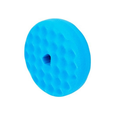 SPALARE SI INTRETINERE EXTERIOR AUTO - Burete polish abraziv valurit cu fata dubla 3M Quick Connect High Gloss Pad, albastru, 150mm