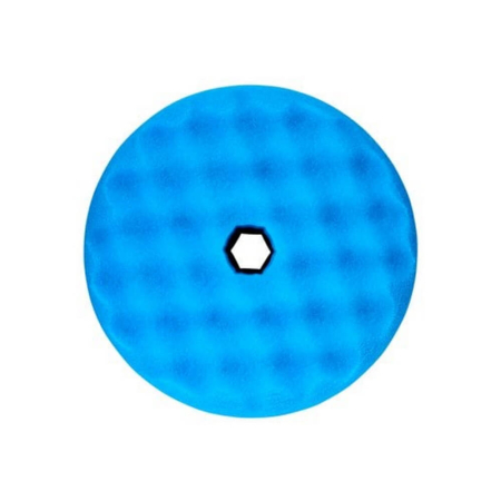 Burete polish abraziv valurit cu fata dubla 3M Quick Connect High Gloss Pad, albastru, 150mm [3]