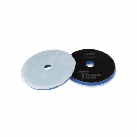 Bureti, Talere - Burete-polish-mediu-cu-blana-hibrida-Zvizzer-Thermo-Hybrid-Pad-15mm-Medium-albastru-ZV-TH-MC