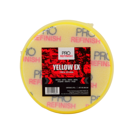 Burete polish mediu Pro Refinish YELLOW EX 140x25mm [1]