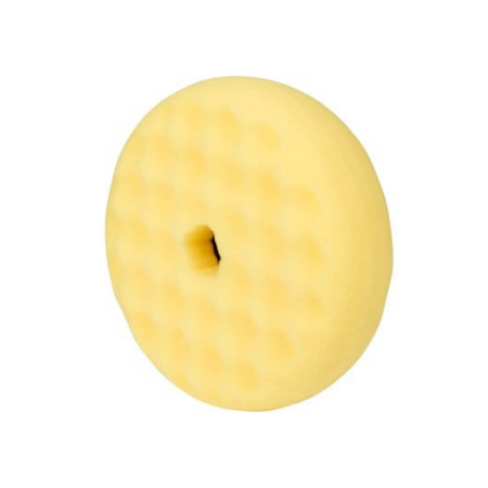 SPALARE SI INTRETINERE EXTERIOR AUTO - Burete polish mediu valurit cu fata dubla 3M Quick Connect Polishing Pad, galben, 150mm
