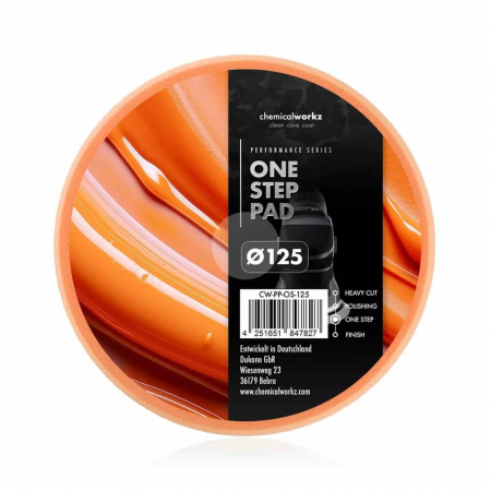 Bureti, Talere - Burete-polish-one-step-ChemicalWorkz-One-Step-Pad-portocaliu-CW-PP-OS