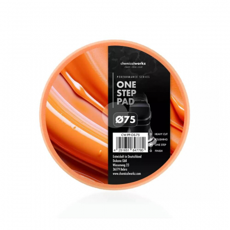 Bureti, Talere - Burete-polish-one-step-ChemicalWorkz-One-Step-Pad-portocaliu-CW-PP-OS