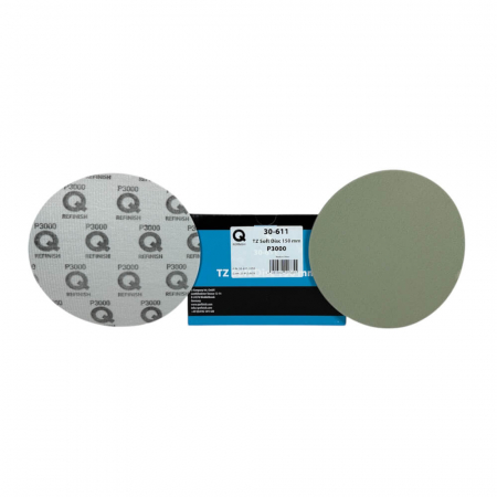 SPALARE SI INTRETINERE EXTERIOR AUTO - Disc-abraziv-pe-burete-Qrefinish-TZ-Soft-Disc-150mm-velcro-30-611-x150