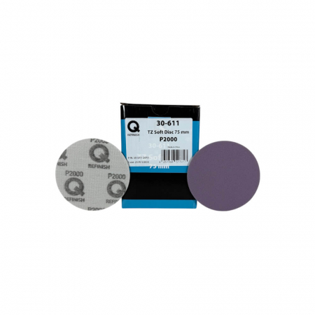Abrazive - Disc-abraziv-pe-burete-Qrefinish-TZ-Soft-Disc-75mm-velcro-30-611-xx75