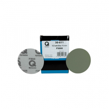 SPALARE SI INTRETINERE EXTERIOR AUTO - Disc-abraziv-pe-burete-Qrefinish-TZ-Soft-Disc-75mm-velcro-30-611-xx75