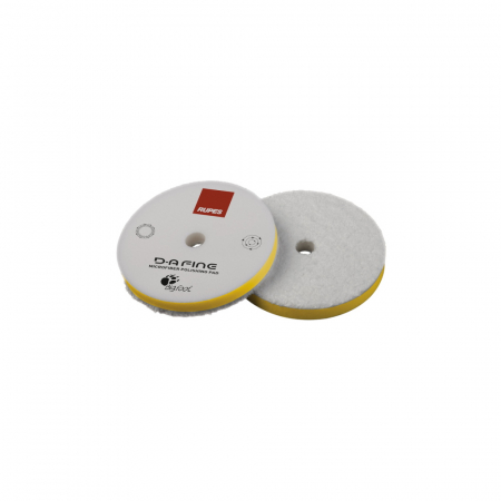 SPALARE SI INTRETINERE EXTERIOR AUTO - Disc-polish-fin-cu-microfibra-Rupes-DA-Fine-Microfiber-Polishing-80mm-galben-9-MF80M